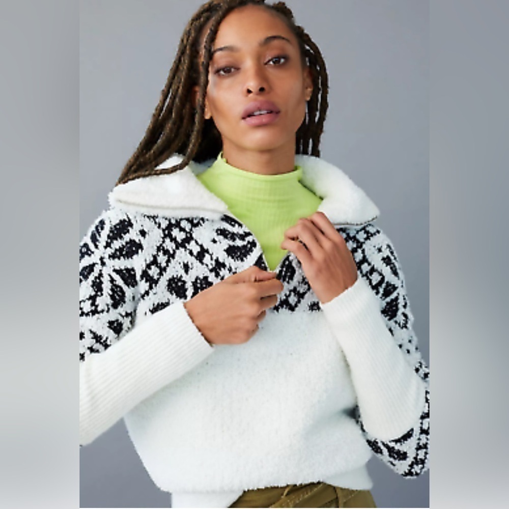 Anthropologie Maia Cropped Sweater